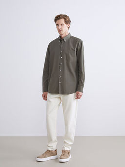 Regular Fit Uzun Kollu Poplin Erkek G?mlek