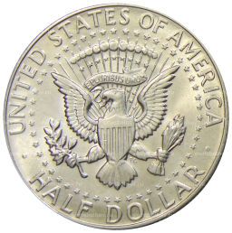 Монета 1/2 доллара (50 центов) 1968 года D США