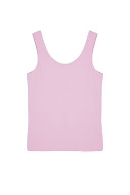 Ac?k Pembe Fitted/Vucuda Oturan Havuz Yaka Fitilli Esnek Orme Atlet TWOSS22AL0042