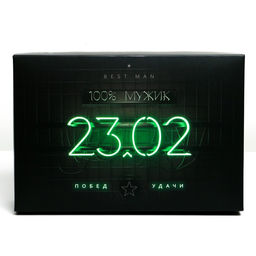 Цена за 2 шт. Коробка подарочная складная, упаковка, «23 февраля», 30×20×9 см