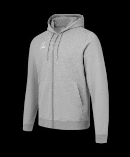 Худи на молнии JOGEL ESSENTIAL Cotton FZ Hoodie, серый меланж