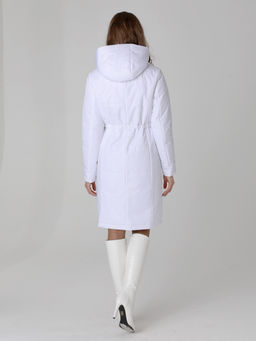 24328 Полупальто дем. белый - Dizzyway фото 7