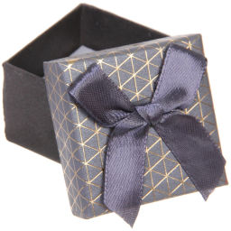 Цена за 12 шт. Коробка подарочная "Абстракция" 5*5*3,5 см, Серый