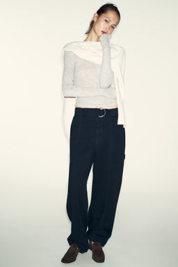 SPLIT SUEDE HEELED LOAFERS