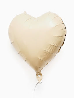 Цена за 2 шт.Воздушные шары фольгированные 17 Сердце, кремовый сатин, набор 5 шт. - Страна карнавалия фото 3