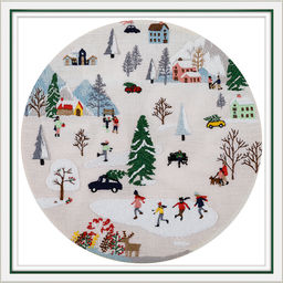Набор для вышивания PANNA Живая картина JK-2359 Зимние гуляния 18 х 18 см