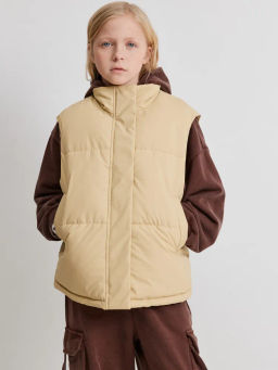 ACOOLA / Жилет (утепленный) детский для девочек Ledum бежевый