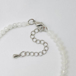 Браслет из Лунного камня и Аквамарина - Радуга самоцветов фото 4