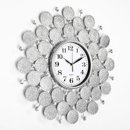 Часы настенные интерьерные «Пабраде», серия: Ажур, бесшумные, плавный ход, d=60 см, циферблат d=22 см, от батарейки 1хАА