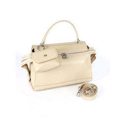 Сумка женская натуральная кожа GU 2033-6637, 1отд+еврокарман, плечевой ремень, бежевый SALE 265822 - Adelia фото 6