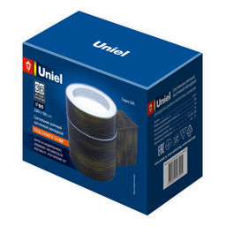 UUL-S91A 50W/GX53 IP65 BRONZE Светильник уличный, под лампу GX53. Архитектурный накладной. Корпус бронза. TM Uniel