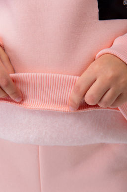 Теплый костюм для девочки из футера с начесом Bonito  фото 22