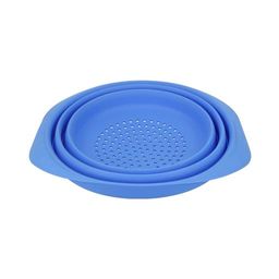 "Pan-Cake" SPC-0008 Силиконовый дуршлаг 27.5 см 27.5 x 23.5 x 14 см СК/Распродажа круглый с ручками круглый с ручками