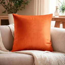 Подушка декоративная Этель цв. терракотовый, 30*30см, велюр  фото 5