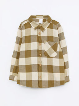 Uzun Kollu Ekose Desenli Erkek Bebek G?mlek - Waikiki фото 2