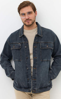 Куртка джинс P511-1251 d.blue