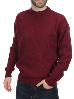 G636 VINOUS Джемпер мужской (100% шерсть) - Fashion фото 3