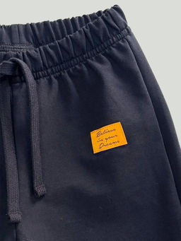 Спортивные штаны на резинке 22-0517 черный|зеленый - Mini maxi фото 14