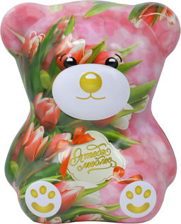 Черный дракон. Медвежонок Я тебя люблю 50 гр. жест.банка