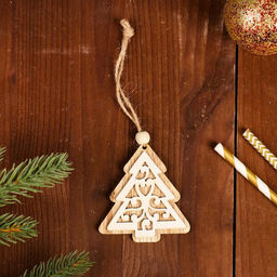 Цена за 2 шт. Елочная игрушка Ель с узорами - Лесная мастерская фото 2