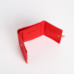 Кошелёк на кнопке, цвет красный - Simaland фото 3