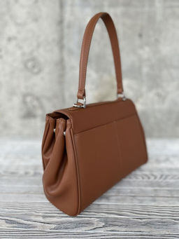 Женская кожаная сумка-портфель 8399-2 Рыжий - Sergio valentini фото 3