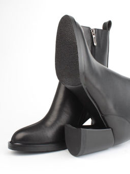 04-M3-L810 BLACK Ботинки зимние женские (натуральная кожа, натуральный мех)