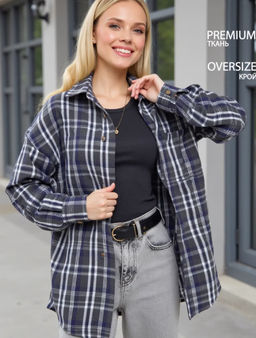 K12702 Рубашка OVER SIZE ТМ_РОЗОВЫЙ - Brand фото 6