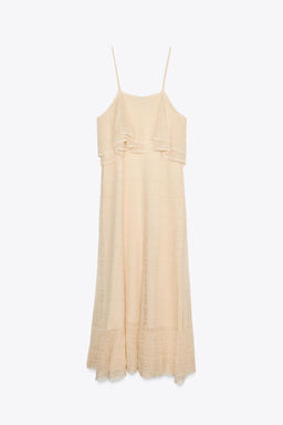 POINTELLE KNIT RUFFLED DRESS - Zara фото 9