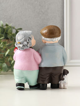 Фигурка полистоун «Дедуля с бабулей - романтичная прогулка», 12×9×12 см