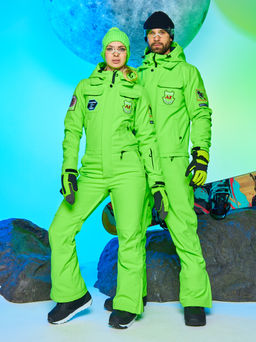 Женский сноубордический горнолыжный комбинезон Alpha Endless Aeternitas 223/2305 FAG - Салатовый  фото 43