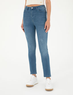 A__k Mavi Slim Fit Jean Pantolon
