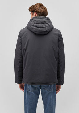 Kapusonlu Antrasit Sisme Mont - Mavi фото 4