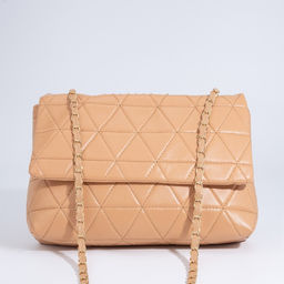 Сумка-мессенджер на магните, цвет бежевый