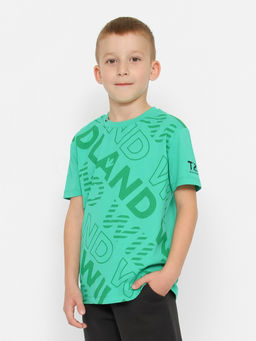 CRB wear/CWKB 63706-37-387 Футболка для мальчика,зеленый/Ex.Cherubino