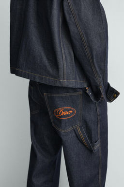 JEANS LOOSE FIT BORDADO / ?ndigo - Zara фото 5