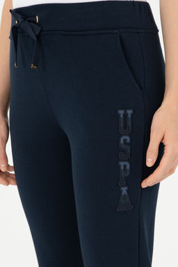 Женские спортивные штаны U.S. Polo Assn темно-синие хлопок  фото 11