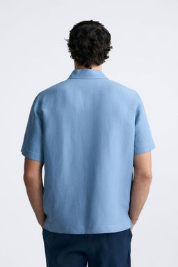 KETEN VE IPEK KARISIMLI GOMLEK - Zara фото 3