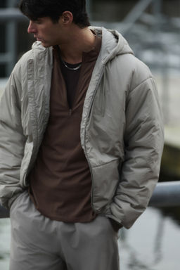 Muscle Fit Zip top sports top with DryMove - H&m фото 8