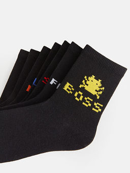 Desenli Erkek ?ocuk Soket ?orap 7li - Waikiki фото 3