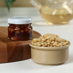 Набор Тайны Сибири: кедровый орех 30 г., варенье с кедровым орехом 30 г., чай травяной 20 г. - Доброе здоровье фото 3