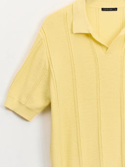 Джемпер поло фактурной вязки ZR2605043306-133 / Zarina