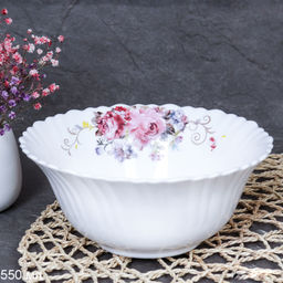 Тарелка глубокая суповая 550 мл 155 мм тарелка глубокая / LHKW60 (19010-1) /уп 6/48/ YF серия Розовая композиция