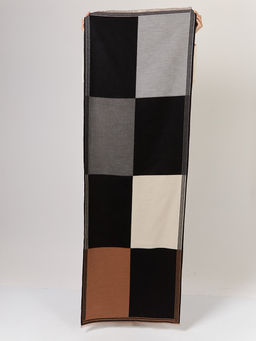 В СОСТАВЕ ШЕРСТЬ И КАШЕМИР Большой, мягкий, теплый однотонный двусторонний палантин. - Tantino фото 7