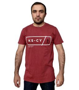 Фирменная футболка KSCY  свободный крой, четкие линии, удлиненный подол. Найди свой стиль №247