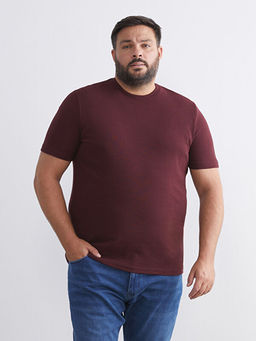 Bisiklet Yaka Penye Erkek Ti??rt