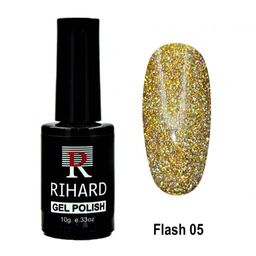 Rihard гель-лак Flash 05 со светоотражающими частицами, 10 мл