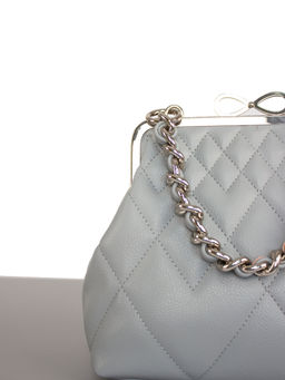 LACCOMA сумка Ева-Л815-серо-голубой эко кожа хлопок фото 3