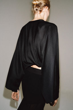 CAMISA CINTUR?N ZW COLLECTION / Negro - Zara фото 3