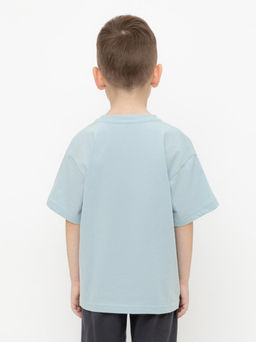 КР 302401/голубой футболка (фуфайка) для мал